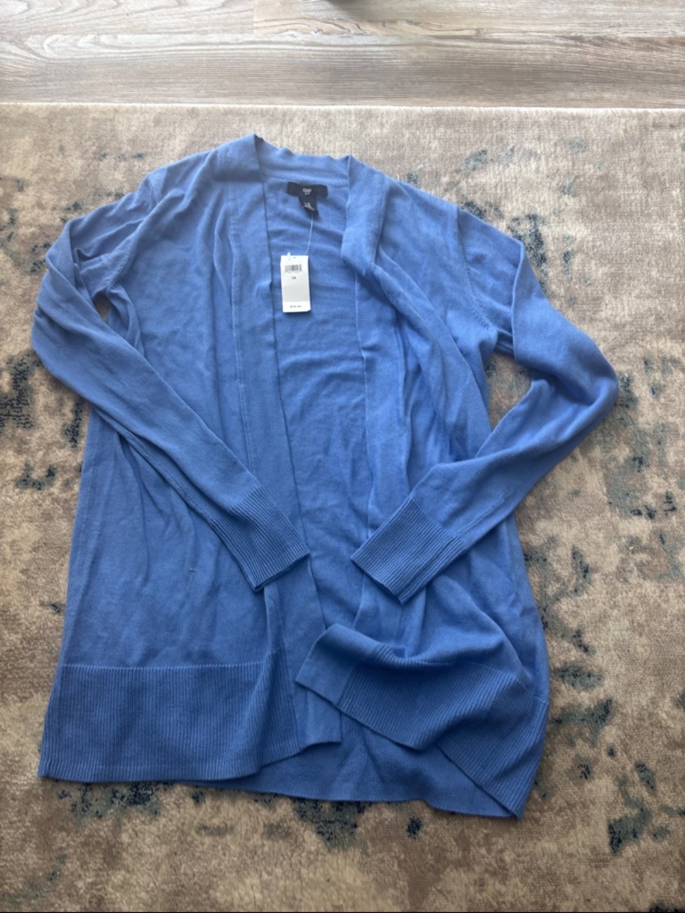 GAP Open-Front Blue Womens Cardigan